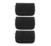 IWOWHERO 3pcs Diabetic Supply Organizer Bag Black - Insulin Pen Travel Case with Washable Insulation for Diabetes Monitor and Medical Supplies Storage