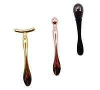 IWOWHERO 3Pcs Eye Cream Massage Sticks Metal Applicator for Under Eye Skincare Shape Tips for Reducing Puffiness and Dark Circles Durable and Reusable Design