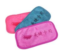 IWOWHERO 3pcs Eyelash Extension Forehead Cushions Soft Fabric Makeup Towels Lash Grafting Palette Pads for Stable Lash Application and Comfortable Beauty Use