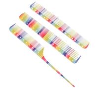 IWOWHERO 3pcs Haircut Combs Professional Barber Hairdressing Styling Combs with Smooth Rounded Teeth for All Hair Types Lightweight Salon Tools for Wet Dry Hair