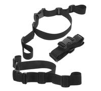 IWOWHERO 3pcs High Chair Straps Infant Strap Adjustable Safety Polyester Sturdy Secure Inner Ring Design Black Replacement Harness for Toddlers Home Restaurant Use 12.58x7.07x0.9 Inch