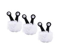 IWOWHERO 3pcs Large Cartoon Shower Loofah Body Wash Scrubber Soft Exfoliating Bath Sponge for Gentle Skin Cleaning and Convenient Travel Bath Supplies