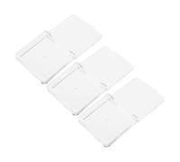 IWOWHERO 3pcs Makeup Storage Organizer Case Square Highlight Box for Blush Palette Powder Mix Compact Space-efficient