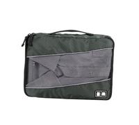 IWOWHERO 3pcs Multi-Functional Travel Storage Bags Set Grey Underwear Organizers for Luggage Breathable for Bras Shirts Pants and Socks