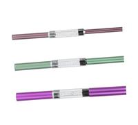 IWOWHERO 3Pcs Nail Shaping Tools Metal Rods for Gel Manicure Nail Art Tips Shaping Tube for Women Nail Styling Accessories Colors