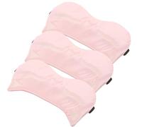 IWOWHERO 3pcs Pink Silk Sleep Eye Masks for Women and Men, Breathable Light Blocking Satin Eye Covers with Cooling Effect and Adjustable Strap for Travel, Nap, and Night Sleep
