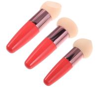 IWOWHERO 3Pcs Portable Makeup Pens with Easy-grip Handle Wet Dry Cosmetic Sponges for Natural Powder Saving Application Beauty Supplies for Face and Travel Use