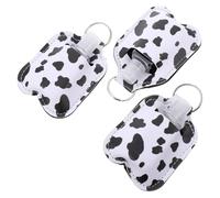 IWOWHERO 3pcs Portable Refillable Liquid Dispenser Bottles with Keychain Hand Cover for Travel Essential Oil Perfume Toiletry Lotion Holder Convenient Hand Case