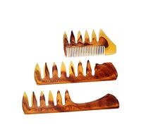 IWOWHERO 3pcs Professional Male Hair Styling Combs Massage Fork Comb for Barber Tools Hairdressing Accessories