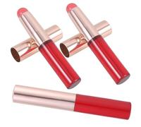 IWOWHERO 3Pcs Silicone Lip Brush with Cover Portable Multi-function Lipstick and Concealer Applicator for Precise Even Makeup Application Design for Women and Makeup Enthusiasts