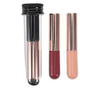 IWOWHERO 3pcs Silicone Soft Head Brush Nail Art Applicator Professional Nail Powder Lip and Art Supplies