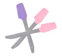 IWOWHERO 3pcs Silicone Wax Applicator Set Non-stick Hard Wax Spatulas for Body Hair Removal, Multipurpose Use, 7.4 Inch Long, for Home Waxing Sessions