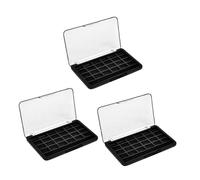 IWOWHERO 3pcs Sleek Eyeshadow Palette Makeup Tray Travel Eyeshadow Box for Women Cheek Holder Lipstick Plate