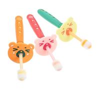 IWOWHERO 3Pcs Toothbrush Soft Bristle Rotatable Head for Comprehensive Cleaning for Years Old Ergonomic Grip Design Random Color