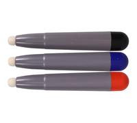 IWOWHERO 3pcs Whiteboard Capacitive Stylus Pen Felt Tips for Infrared Touch Screens, Universal Screen Touch Pen for Large Displays, Red Blue Black Colors