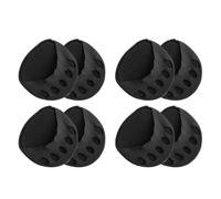 IWOWHERO 4 Pairs Women’S Invisible Thin Toeless Half Socks with Toe Separators, Black Breathable High Heel Toe Topper Cushions for Spring Summer, Adjustable Cut Forefoot Liners for Comfort