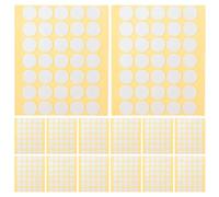 IWOWHERO 400 Sheets Double Sided Wick Stickers for Candle Making: Adhesive Circle 20mm X 1mm - Heat Resistance Hot Wax Wicks Stickers for Candle Making
