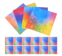IWOWHERO 400Pcs 9.5Cm Colorful Square Origami Paper Sheets for DIY Crafting and Paper Crane Making Kindergarten Supplies
