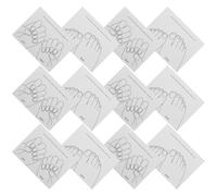 IWOWHERO 40pcs Nail Tip Display Cards Set - Hand Foot Model Presentation with White Cardstock - Nail Art Show Cards for Practice, Organizer, and Salon Display