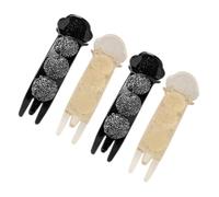 IWOWHERO 4pcs Acrylic Rhinestone Hair Claw Clips Stylish Women Hair Accessories for Thick Durable Acrylic Design Versatile for Any Occasion Chic Decoration for Casual to Formal Outfits