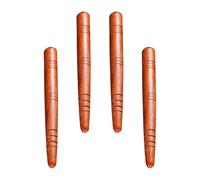 IWOWHERO 4pcs Acupressure Sticks Massage Rods Set, Rosewood Acupuncture Point Care Pens for Self-Massage and Body Relief, Brown Wood Massage Tools for Wellness and Relaxation