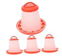 IWOWHERO 4pcs Automatic Feeder for Chicken Poultry Food Feeder Holder Container Chick Kit Farm Livestock Use