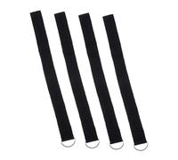 IWOWHERO 4pcs Baby Stroller Safety Wrist Strap Comfortable Neoprene Material Secure Attachment Black Wrist Leash Stroller Essentials for Parents