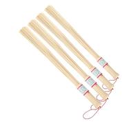 IWOWHERO 4Pcs Bamboo Massage Sticks for Sauna Manual Back Massagers and Body Scrubbers Suitable for Home Use