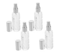 IWOWHERO 4pcs Cocktail Atomizer Glass Bottles Transparent Spray Bottles for Bar Bitters Absinthe Dispenser Refillable Kitchen Sprayer for Home Bar and Ktv