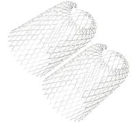 IWOWHERO 4Pcs Expandable Aluminum Gutter Guard Filter Strainers for Leaves Debris Roof Drain Covers Preventing Blockage Suitable for Rooftops Balconies Gardens Sturdy Design