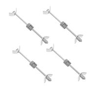 IWOWHERO 4Pcs Heavy Duty Steel Countertop Connector Hardware Benchtop Drawbolt Furniture Joint Fastener for Kitchen Worktop Stability and Secure Fixing
