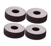 IWOWHERO 4pcs High Strength Steel Diagonal Linear Knurling Wheels Coarse Pattern Tool Replacement for Metalworking and Precision Machining