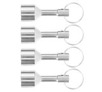 IWOWHERO 4pcs Jewelry Magnet Tester Keychain Magnetic Key Holder Silver Portable Elegant Stylish Iron Magnet with Calibration Weight for Investment Verification and Daily Wear by Jewelers