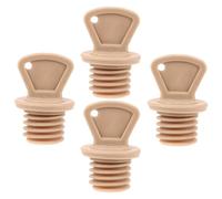 IWOWHERO 4pcs Leakproof Hot Water Bottle Stopper Plugs Rubber Replacement Caps for Spill Sealing Heat Resistant Flexible Water Sack Lid for Thermal Bag Maintenance