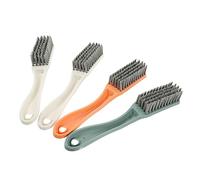 IWOWHERO 4pcs Long Handle Cleaning Brush Laundry Shoes Washing Tool Household Scrub Brush Fluff Remover Random Color
