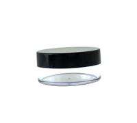 IWOWHERO 4pcs Makeup Powder Jar Holder Plastic Powder Puff Case Lids Travel Kit