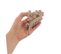 IWOWHERO 4pcs Matte Floral Shark Hair Clips for Women Non-slip Strong Hold Claw Barrettes with Wide Grip for Thick and Thin Hair Comfortable Vintage Style Accessories for Summer Beach