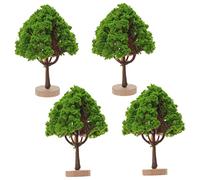 IWOWHERO 4Pcs Miniature Street Trees Model for Sand Table Landscape Diorama for Model Railway Scenery Craft Projects and Tabletop Decor