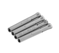 IWOWHERO 4pcs Nail Drill Collet Chuck Adapter Stainless Steel Three-jaw Spring Clamping for Manicure Tools Easy Bit Replacement Suitable for Professional and Home Use