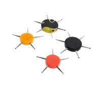 IWOWHERO 4pcs Nail Rhinestone Picker with Acrylic Handles Multi-functional Nail and Decorating Tools for Dotting Embossing Clay Pottery Detailing