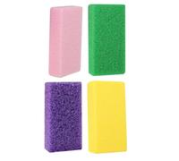 IWOWHERO 4pcs Pedicure Foot Set with PU Foam Handle Dual Grit Handheld Foot Files for Dead Skin and Callus Removal for Home Use