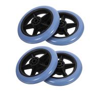 IWOWHERO 4pcs Replacement Wheelchair Front Caster Wheels Swivel Anti-Slip Rollers with Shock Absorption for Smooth Indoor Outdoor Mobility Wear-Resistant Wheelchair Wheel Replacement