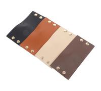 IWOWHERO 4pcs Reusable Leather Hair Wraps for Women, Comfortable Ponytail Holders Made of Pu Leather and Alloy, for Fixing Loose Hair and Creating Beautiful Hairstyles, for Performance