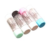 IWOWHERO 4pcs Rgp Hard Lens Case Protective Mini Storage Box for Contacts Black Green Blue and Pink Practical Lens Holder for Travel and Daily Use