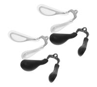 IWOWHERO 4Pcs ’S Eyeglasses Pads Set, Metal Core Soft Silicone Bridge, Anti-Slip Cushions for ’ Glasses Repair and Replacement, Black and White