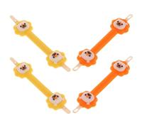 IWOWHERO 4PCS Safe Nose Picker and Ear Cleaner Tool Set with Lion Motif Lightweight Nail and Nose Grooming Kit for Boy Girl Portable Colorful Ear Wax and Nail Cleaning Kit for Family Use