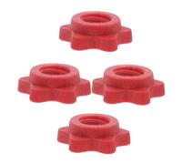 IWOWHERO 4pcs Self-locking Barbell Lock Collar Plastic Hex Nut Clamps for Dumbbell and Barbell Fitness Accessories Anti-skid Secure Clasp for Quick Weight Changes in Home Gym