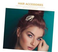IWOWHERO 4pcs Skeleton Hand Hair Clip Skull Hairpin Skeleton Hair Barrette Halloween Costume Skull Bone Shape Hairpin Halloween Accessories Silver Zinc Alloy