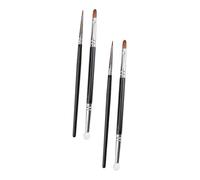 IWOWHERO 4pcs Small Makeup Brushes Dual-head Concealer Brush for Portable Makeup Supplies for under Eye and Foundation Application