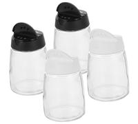 IWOWHERO 4pcs Spice Storage Box for Home Kitchen Compact Seasoning Containers with Easy-Open Design Space-Saving Condiment Jars for Fresh Salt Pepper Sugar Storage Random Color